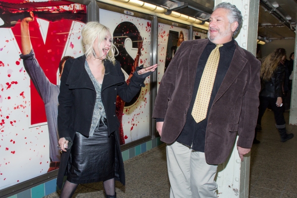 Photo Coverage: Cyndi Lauper & Harvey Fierstein Unveil NYC Subway Ads!  Image