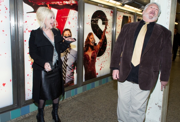 Photo Coverage: Cyndi Lauper & Harvey Fierstein Unveil NYC Subway Ads! Image