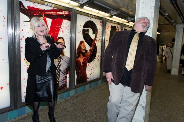 Photo Coverage: Cyndi Lauper & Harvey Fierstein Unveil NYC Subway Ads! Image