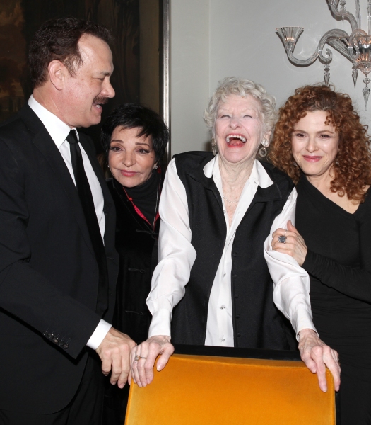 Tom Hanks, Liza Minnelli, Elaine Stritch, Bernadette Peters   Photo