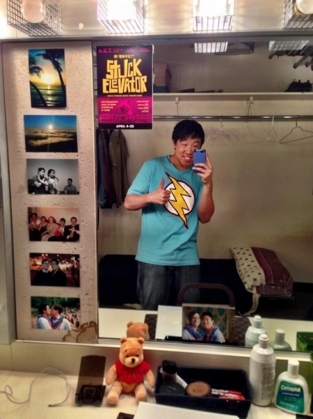 Photo Flash: Saturday Intermission Pics, April 6 - KINKY BOOTS and LUCKY GUY Celebrate Opening Week, HARDBODY Raps and More!  Image