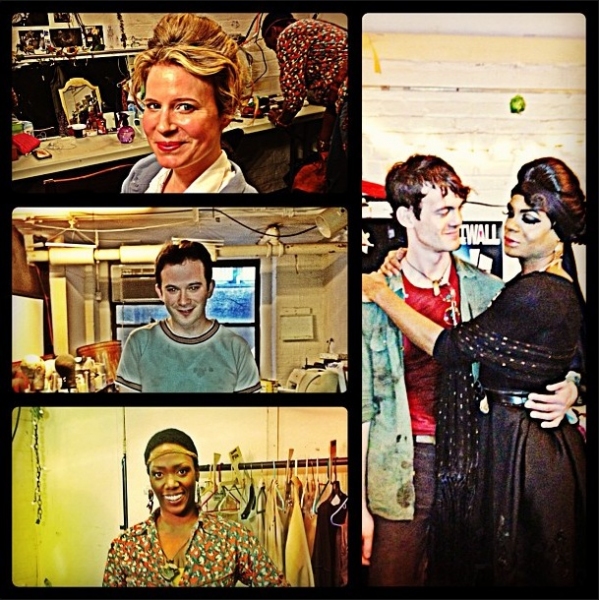 Photo Flash: Saturday Intermission Pics, April 6 - KINKY BOOTS and LUCKY GUY Celebrate Opening Week, HARDBODY Raps and More!  Image