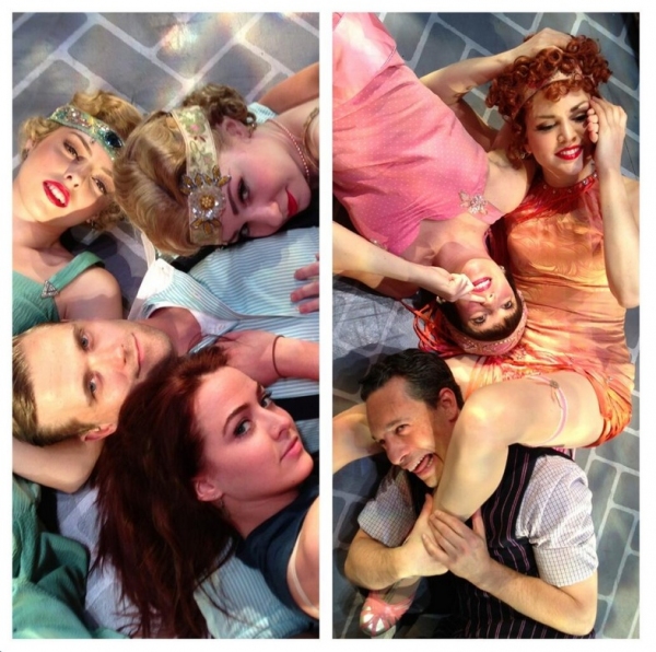 Photo Flash: Saturday Intermission Pics, April 6 - KINKY BOOTS and LUCKY GUY Celebrate Opening Week, HARDBODY Raps and More!  Image