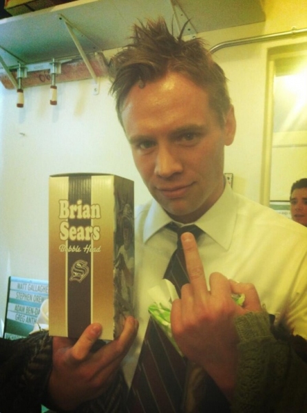 Photo Flash: Saturday Intermission Pics, April 6 - KINKY BOOTS and LUCKY GUY Celebrate Opening Week, HARDBODY Raps and More!  Image