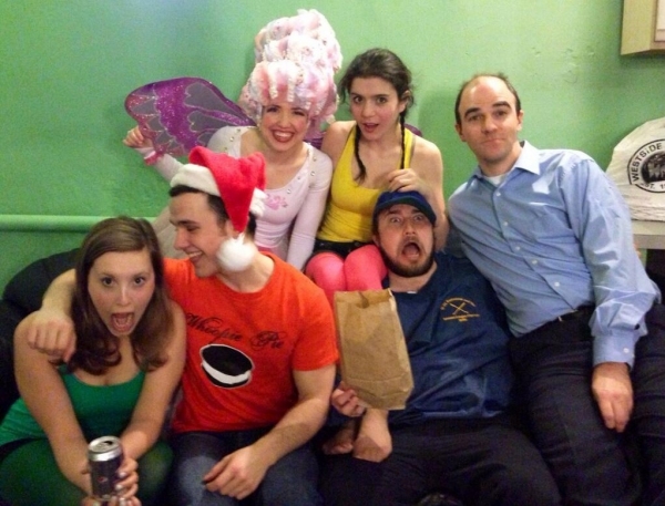 Photo Flash: Saturday Intermission Pics, April 6 - KINKY BOOTS and LUCKY GUY Celebrate Opening Week, HARDBODY Raps and More!  Image