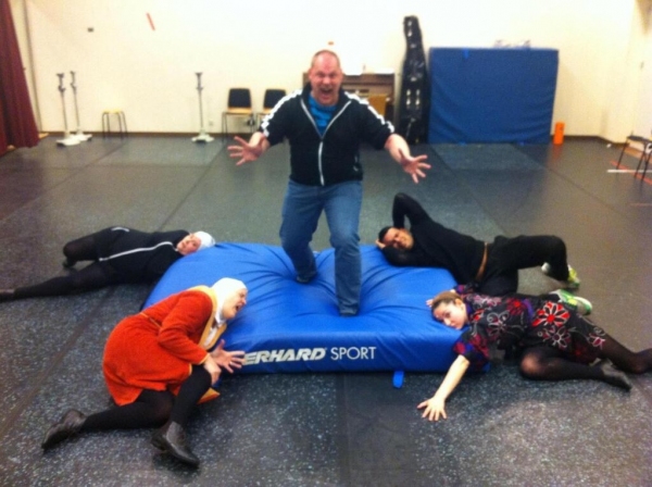 Photo Flash: Saturday Intermission Pics, April 6 - KINKY BOOTS and LUCKY GUY Celebrate Opening Week, HARDBODY Raps and More!  Image