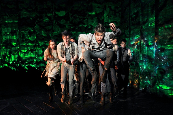 Jason Ralph and the cast of Peter and the Starcatcher Photo