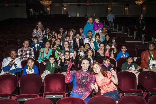 Photo Coverage: Students from PS 69 Journey Prep Visit SPIDER-MAN Image