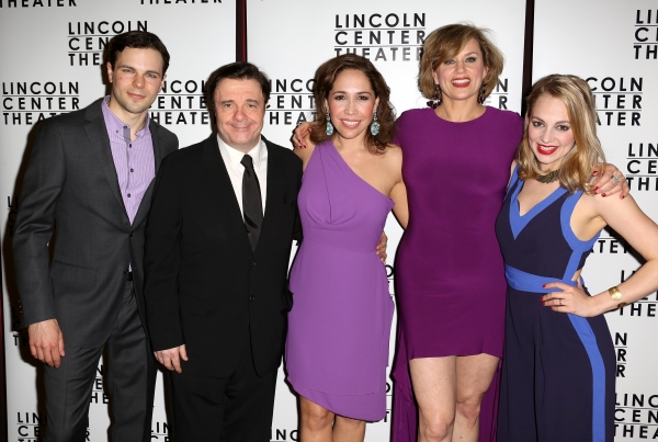 Jonny Orsini, Nathan Lane, Andrea Burns, Cady Huffman, Jenni Barber Photo