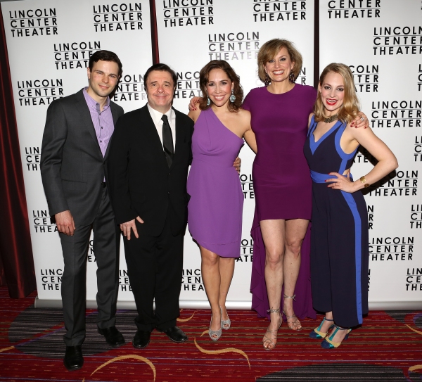 Jonny Orsini, Nathan Lane, Andrea Burns, Cady Huffman, Jenni Barber  Photo