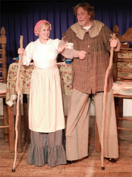 Georgia Rogers Farmer as The Giantâ€s Wife, Tom Width as Henry the Giant Photo