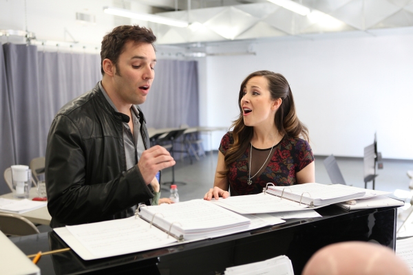 Photo Flash: In Rehearsal with Marc Kudisch and the Cast of SOMEWHERE IN TIME! Image