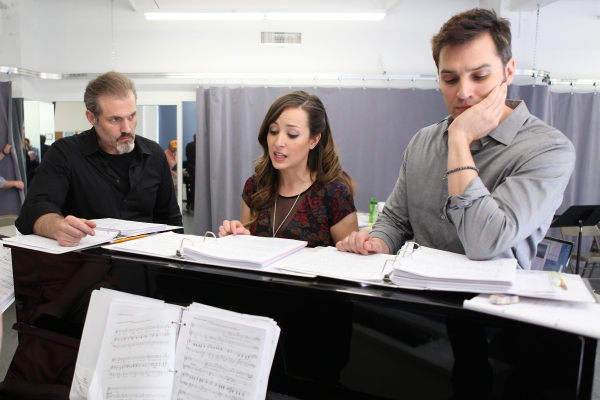 Photo Flash: In Rehearsal with Marc Kudisch and the Cast of SOMEWHERE IN TIME! Image