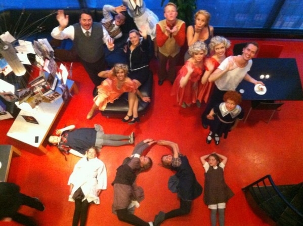 Photo Flash: Saturday Intermission Pics, April 20 - BOOK OF MORMON, JERSEY BOYS and More Send Love to Boston! Image