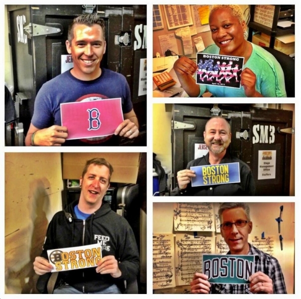 Photo Flash: Saturday Intermission Pics, April 20 - BOOK OF MORMON, JERSEY BOYS and More Send Love to Boston! Photo Flash: Saturday Intermission Pics, April 20 - BOOK OF MORMON, JERSEY BOYS and More Send Love to Boston! Image