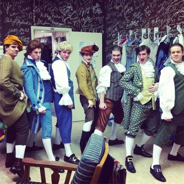 Photo Flash: Saturday Intermission Pics, April 20, Part 2 - NEWSIES, ONCE Send More Love to Boston & First SIP from Paper Mill's 'MODERN MILLIE'! Image