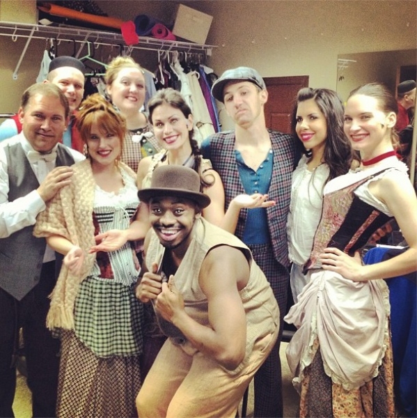 Photo Flash: Saturday Intermission Pics, April 20, Part 2 - NEWSIES, ONCE Send More Love to Boston & First SIP from Paper Mill's 'MODERN MILLIE'! Image