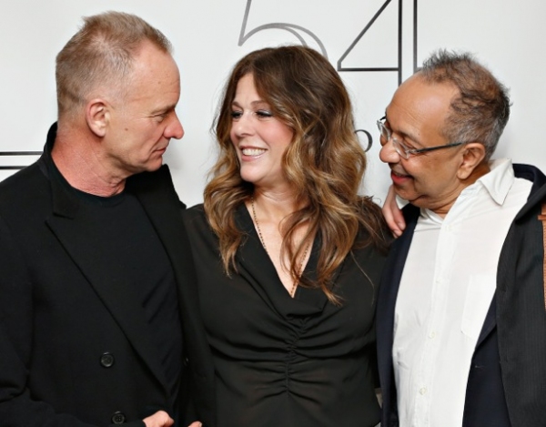 Sting, and George C. Wolfe with Rita Wilson Photo