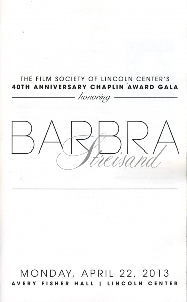 Photo Coverage: The Film Society of Lincoln Center Honors Barbra Streisand With the Chaplin Award 