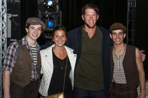 Photo Flash: LA Dodgers Pitcher Clayton Kershaw Visits NEWSIES Image