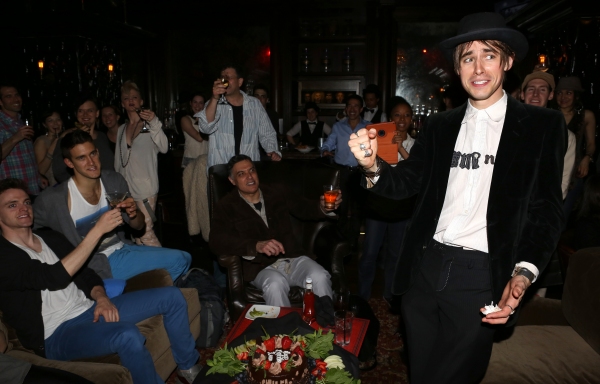 Exclusive Photo Coverage: SPIDER- MAN Cast Celebrates Reeve Carney's Birthday! Image