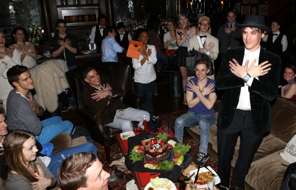 Exclusive Photo Coverage: SPIDER- MAN Cast Celebrates Reeve Carney's Birthday! Image