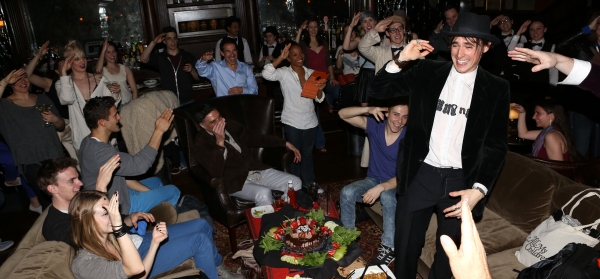 Exclusive Photo Coverage: SPIDER- MAN Cast Celebrates Reeve Carney's Birthday! Image