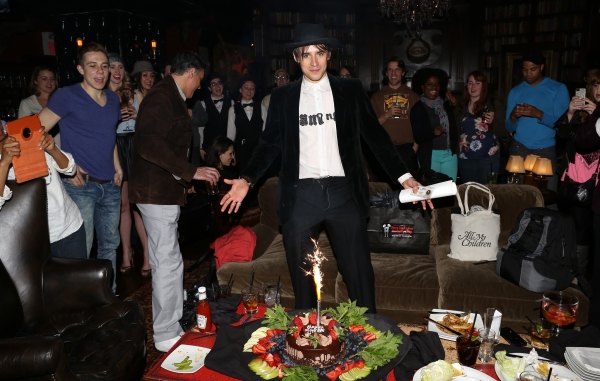Exclusive Photo Coverage: SPIDER- MAN Cast Celebrates Reeve Carney's Birthday! Image