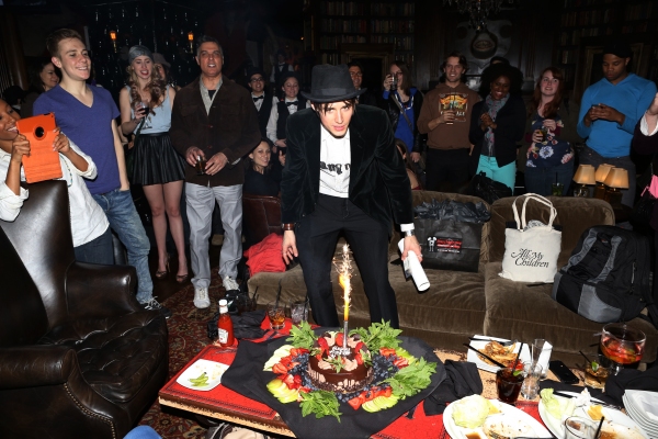 Exclusive Photo Coverage: SPIDER- MAN Cast Celebrates Reeve Carney's Birthday! Image