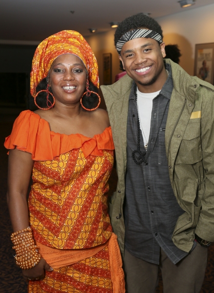 Yeni Kuti, Fela's oldest daughter, and Tristan Wilds Photo