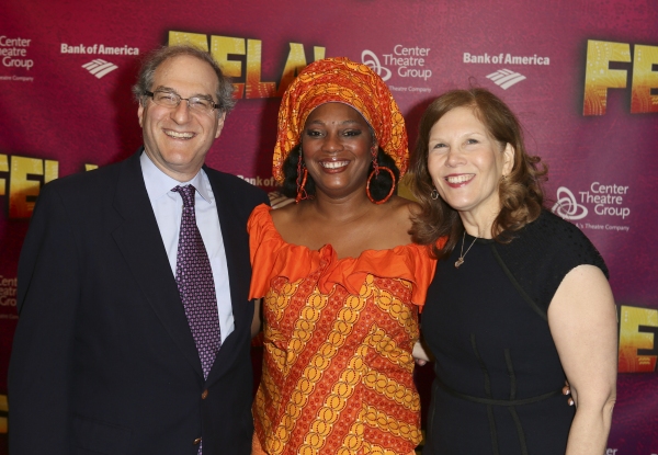 Producer Stephen Hendel, Yeni Kuti, Fela's oldest daughter, and Producer Ruth Hendel Photo