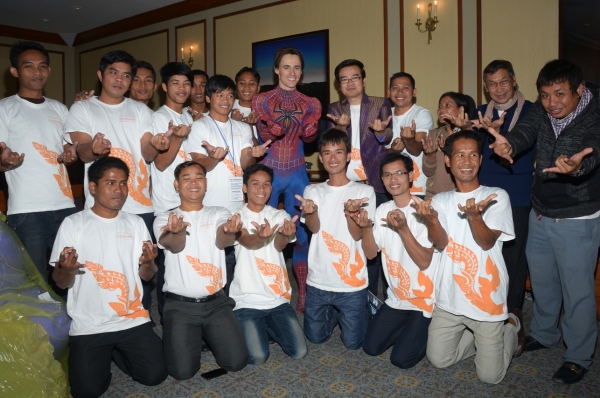 Photo Flash: Cambodian Shadow Puppet Troupe Wat Bo Visits SPIDER-MAN Image