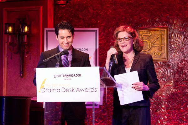 Photo Coverage: John Lloyd Young and Linda Lavin Announce 2013 Drama Desk Nominees Image