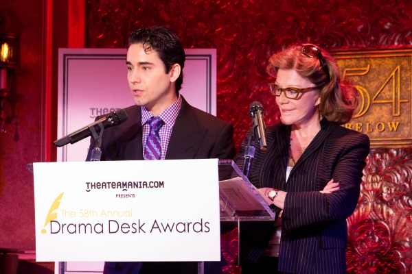 Photo Coverage: John Lloyd Young and Linda Lavin Announce 2013 Drama Desk Nominees Image