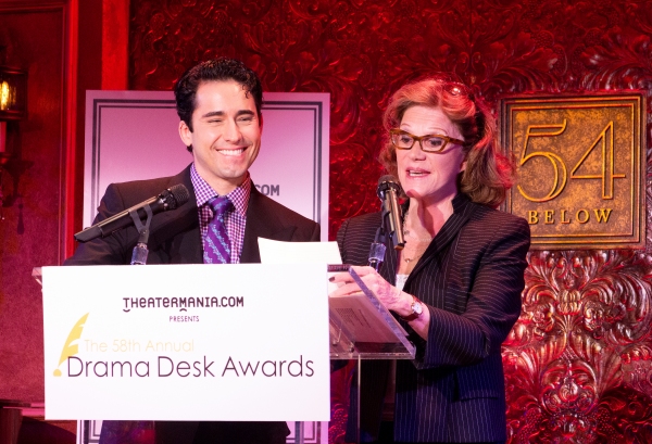 Photo Coverage: John Lloyd Young and Linda Lavin Announce 2013 Drama Desk Nominees Image
