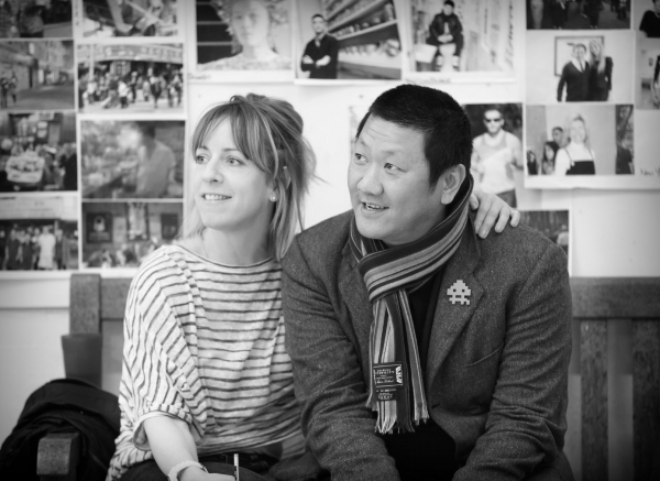 Photo Coverage: Blakley and Campbell Moore in Rehearsal Images For CHIMERICA At The Almeida Image
