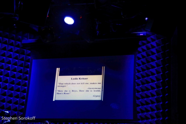 Photo Coverage: Leslie Kritzer Brings BEAUTIFUL DISASTER to Joe's Pub Image