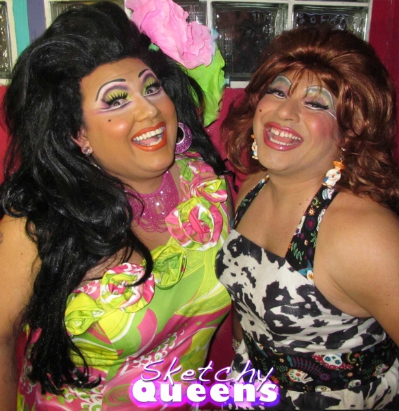 Photo Flash: First Look at SKETCHY QUEENS Kay Sedia and Reba Areba at Cavern Club 