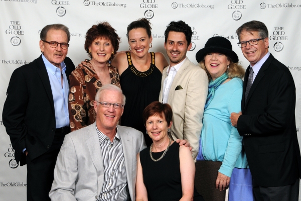 Production Sponsors Paula and Brian Powers (seated) with director Richard Seer (far r Photo