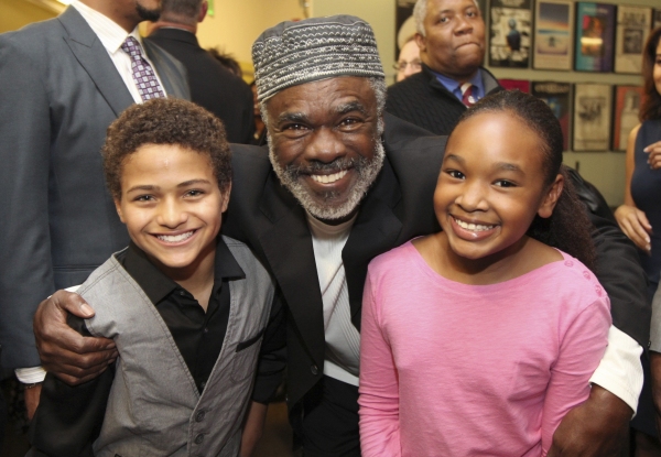 Cast members Nathaniel James Potvin, Glynn Turman and Skye Barrett Photo