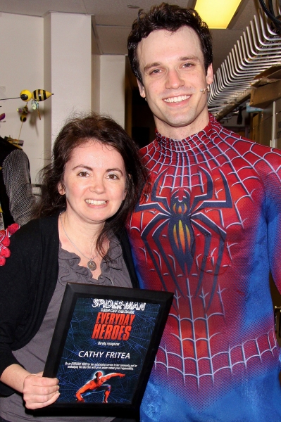 Photo Flash: SPIDER-MAN Honors Everyday Hero Cathy Fritea on Mother's Day Image