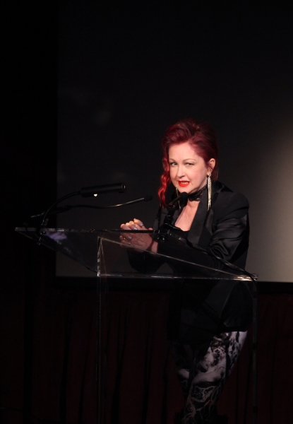 Exclusive Photo Coverage: Harvey Fierstein, Cyndi Lauper and More Present the 'Mr. Abbott' Award to Jerry Mitchell! Image