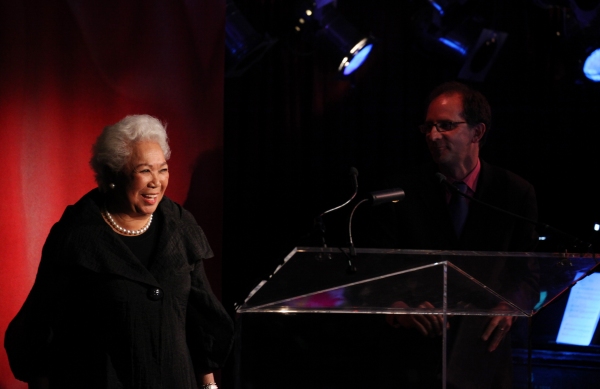 Exclusive Photo Coverage: Harvey Fierstein, Cyndi Lauper and More Present the 'Mr. Abbott' Award to Jerry Mitchell! Image