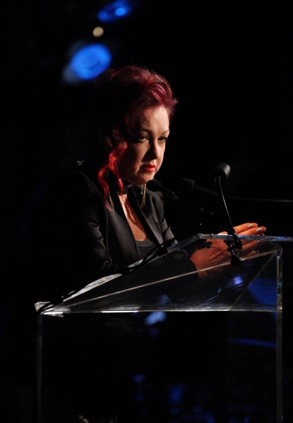 Exclusive Photo Coverage: Harvey Fierstein, Cyndi Lauper and More Present the 'Mr. Abbott' Award to Jerry Mitchell! Image