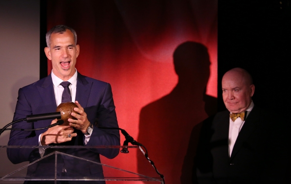 Exclusive Photo Coverage: Harvey Fierstein, Cyndi Lauper and More Present the 'Mr. Abbott' Award to Jerry Mitchell! Image