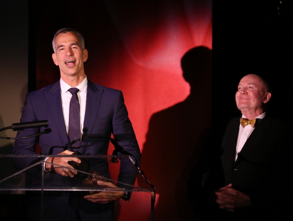Exclusive Photo Coverage: Harvey Fierstein, Cyndi Lauper and More Present the 'Mr. Abbott' Award to Jerry Mitchell! Image