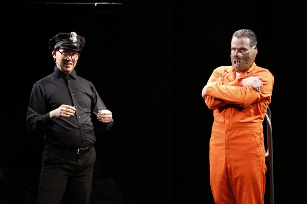 Tyler Maynard as Sgt. Pembry and Sean McDermott as Dr. Hannibal Lecter Photo