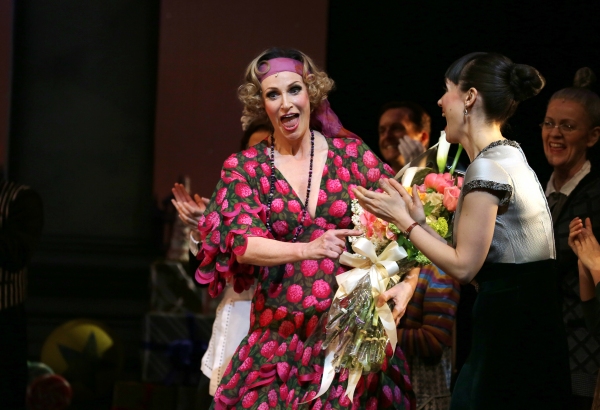 Photo Coverage: The New Miss Hannigan  Takes a Bow! Check Out Jane Lynch's Opening Curtain Call in ANNIE!  Image