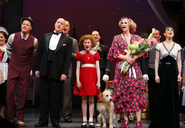 Photo Coverage: The New Miss Hannigan  Takes a Bow! Check Out Jane Lynch's Opening Curtain Call in ANNIE!  Image