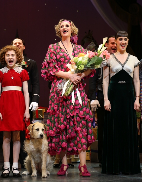 Photo Coverage: The New Miss Hannigan  Takes a Bow! Check Out Jane Lynch's Opening Curtain Call in ANNIE!  Image